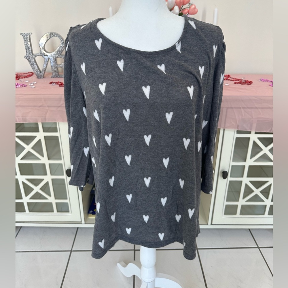 Grey hear sweater